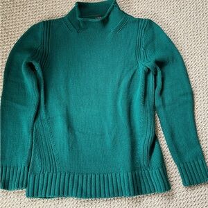 J. Crew Emerald Green Rollneck Sweater